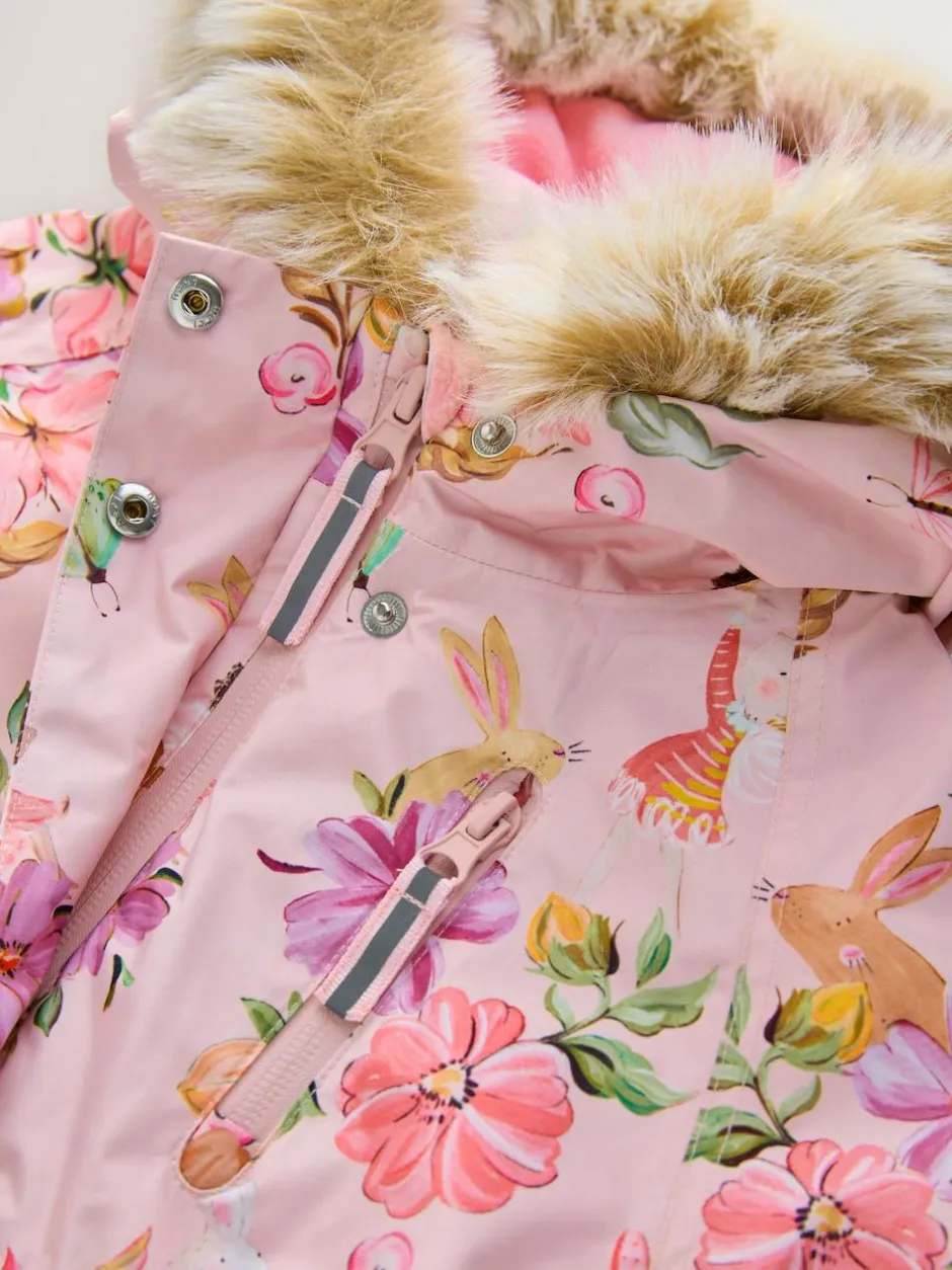 Next Waterproof Printed Snowsuit (3mths-7yrs) Pink Fairy Sale