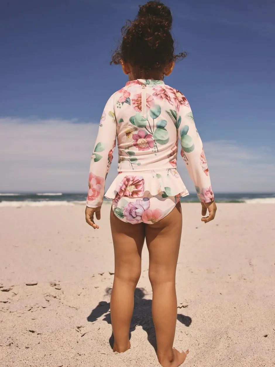 Next Sunsafe Swim Set (3mths-7yrs) Pink Floral Print Outlet