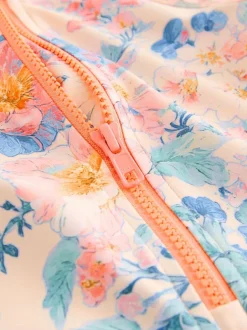 Next Pink Floral Print Sunsafe Swimsuit (3mths-10yrs)