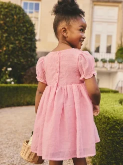 Next Flower Corsage Dress (3mths-8yrs) Pink Hot