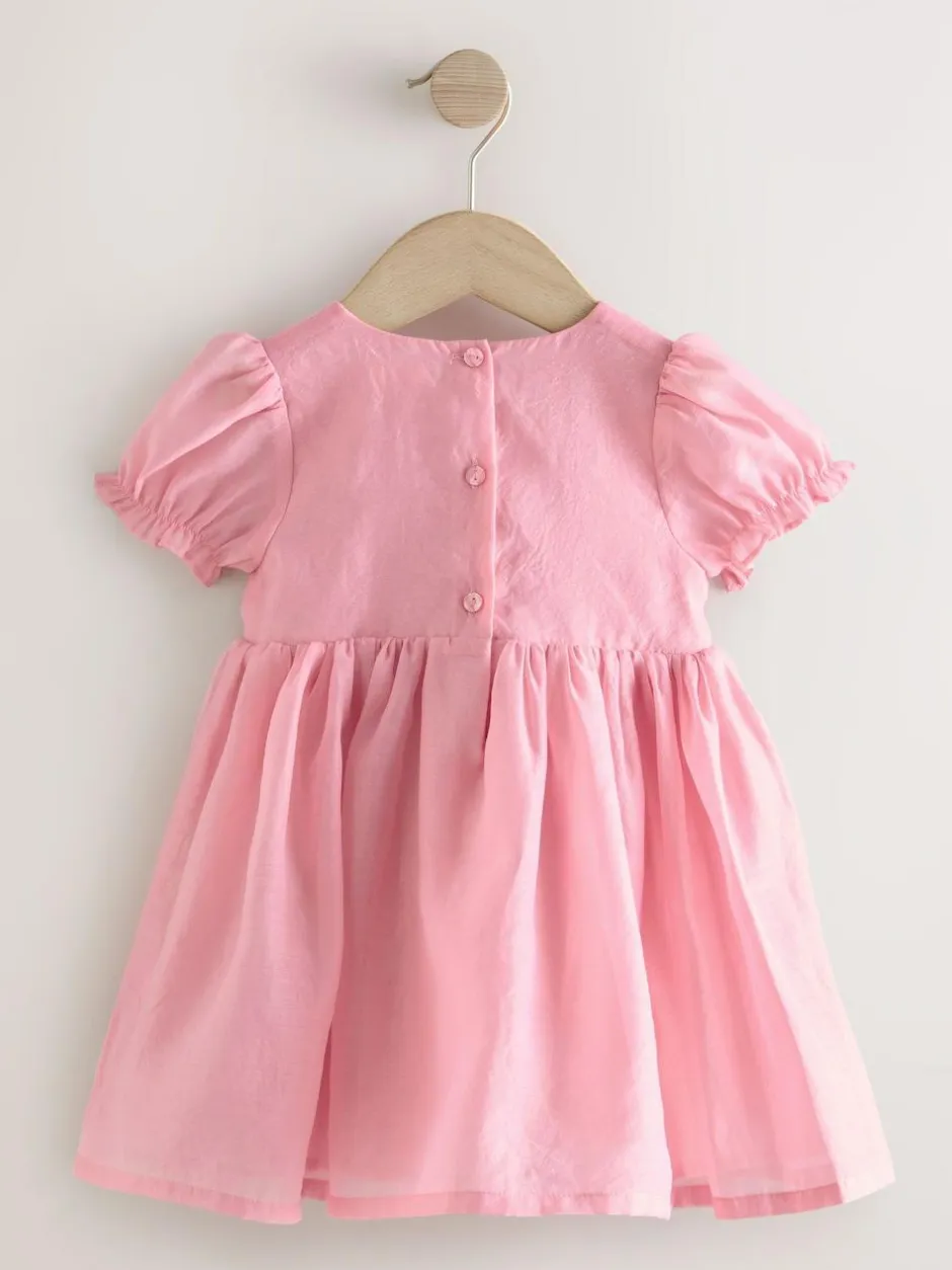 Next Flower Corsage Dress (3mths-8yrs) Pink Hot