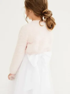 Next Fluffy Shrug Cardigan (12mths-16yrs) Pink New