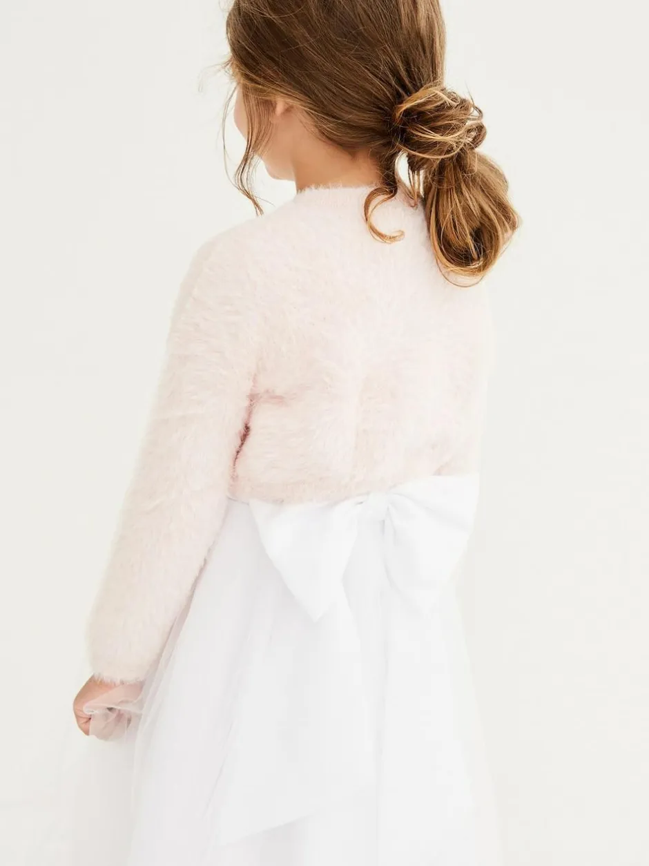 Next Fluffy Shrug Cardigan (12mths-16yrs) Pink New