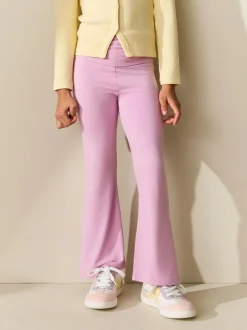 Next Pink Fold Over Flare Leggings (3-16yrs) New