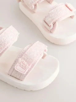 Next Trekker Sandals Pink Glitter Best