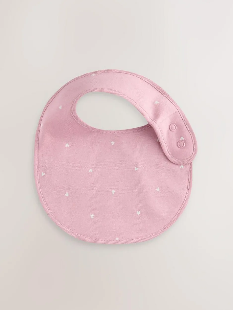 Next Pink Heart Baby Bibs 5 Pack Best