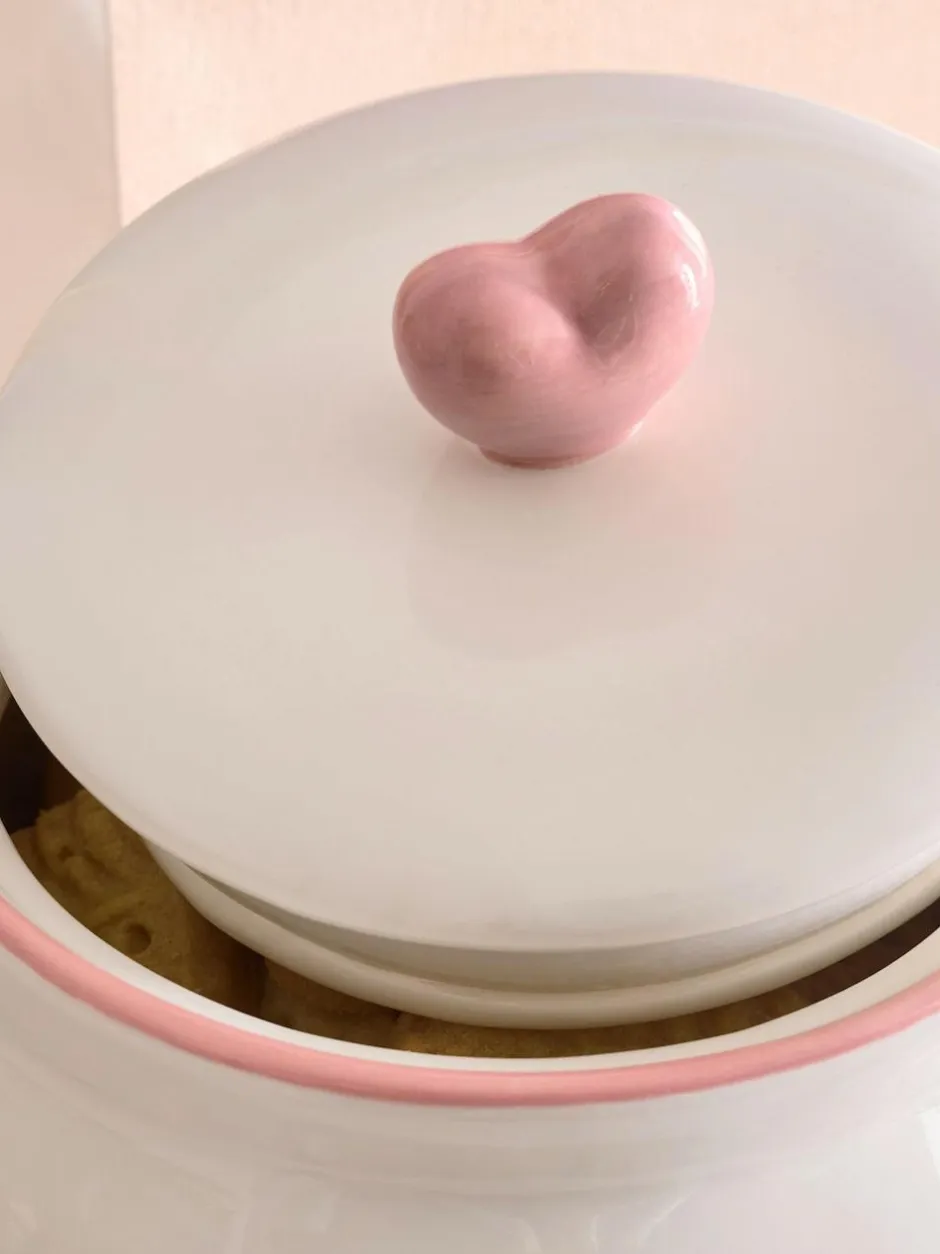 Next Pink Heart Biscuit Jar Outlet