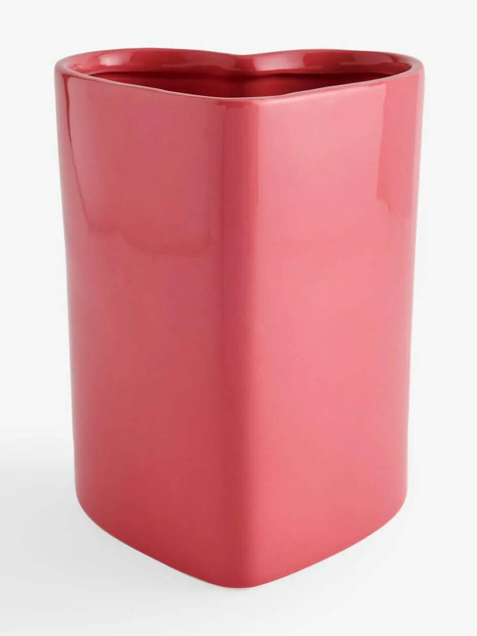 Next Pink Heart Shaped Bin New