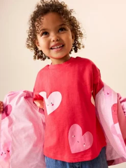 Next Pink Heart Shower Resistant Printed Cagoule Jacket (3mths-7yrs) Best