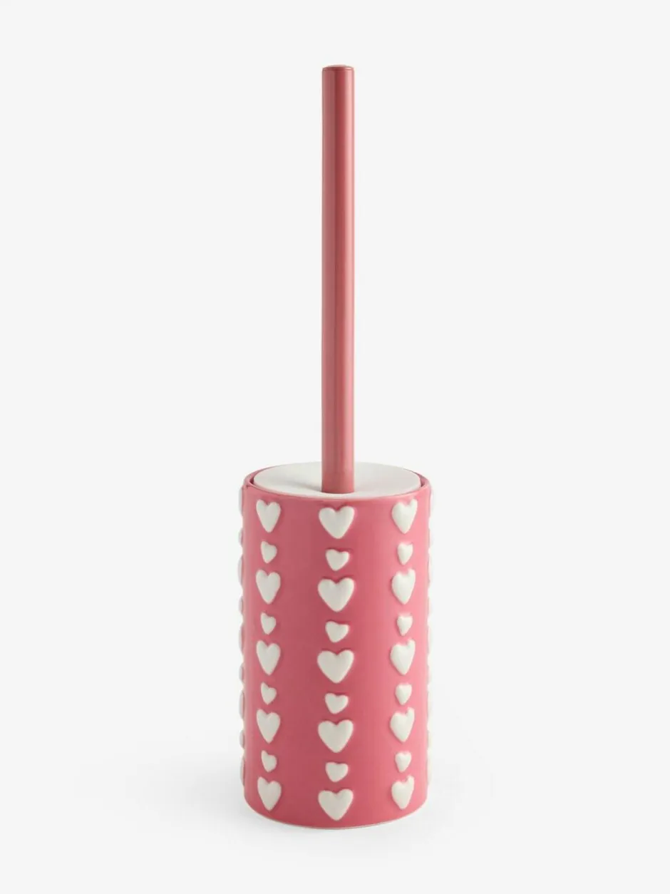 Next Pink Heart Toilet Brush Online