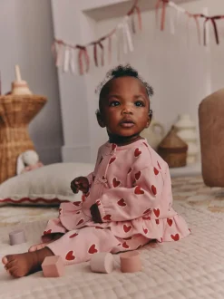 Next Pink Heart Top & Leggings Set 2 Piece (0mths-2yrs) Online