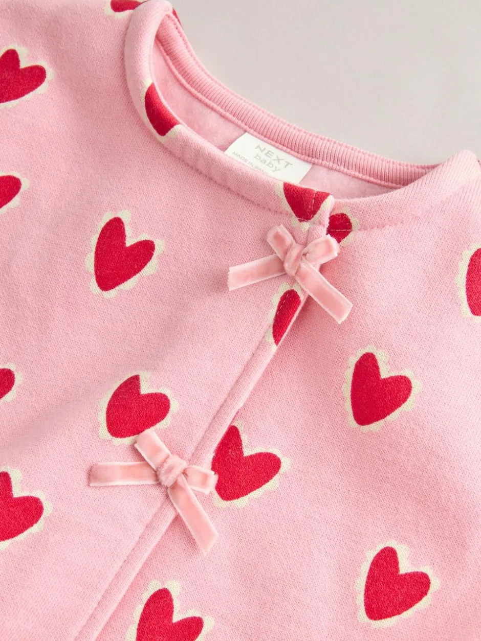 Next Pink Heart Top & Leggings Set 2 Piece (0mths-2yrs) Online