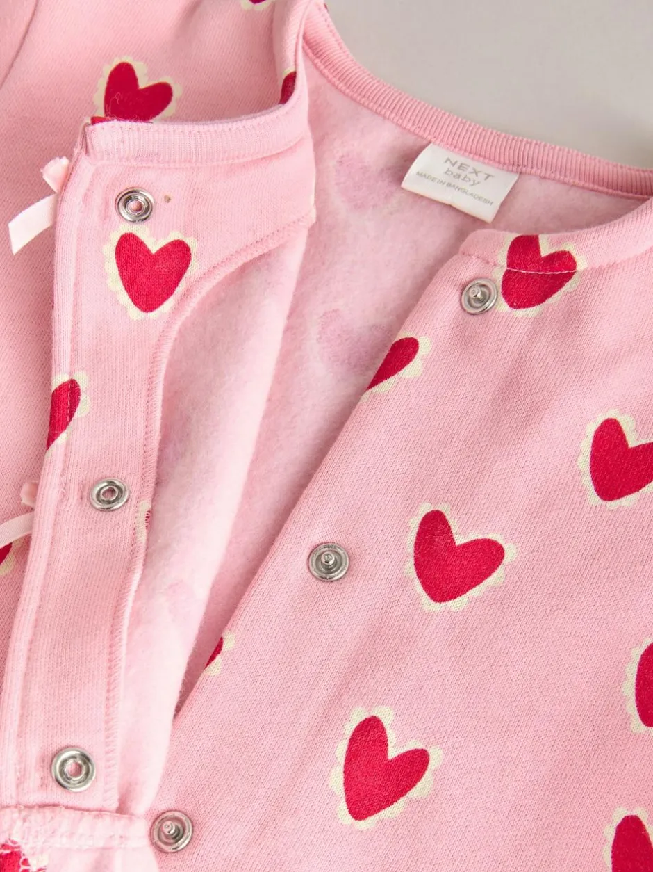 Next Pink Heart Top & Leggings Set 2 Piece (0mths-2yrs) Online
