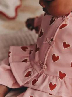Next Pink Heart Top & Leggings Set 2 Piece (0mths-2yrs) Online