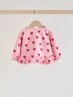 Next Pink Heart Top & Leggings Set 2 Piece (0mths-2yrs) Online
