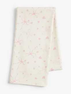 Next Pink Hearts and Bows Wipe Clean Tablecloth Online