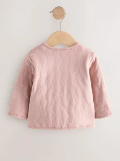 Next Jersey Quilted Baby Jacket (0mths-2yrs) Pink New