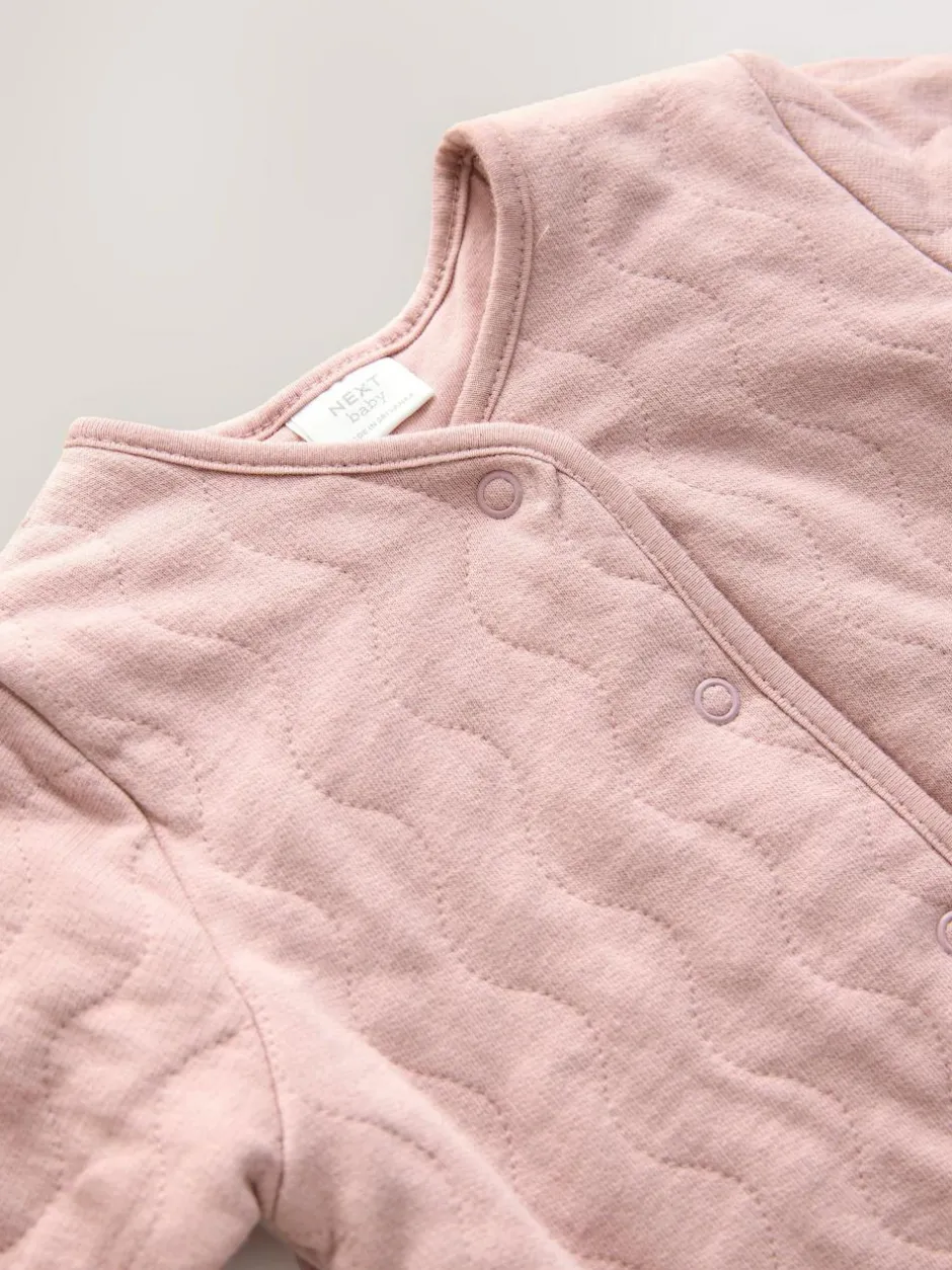 Next Jersey Quilted Baby Jacket (0mths-2yrs) Pink New