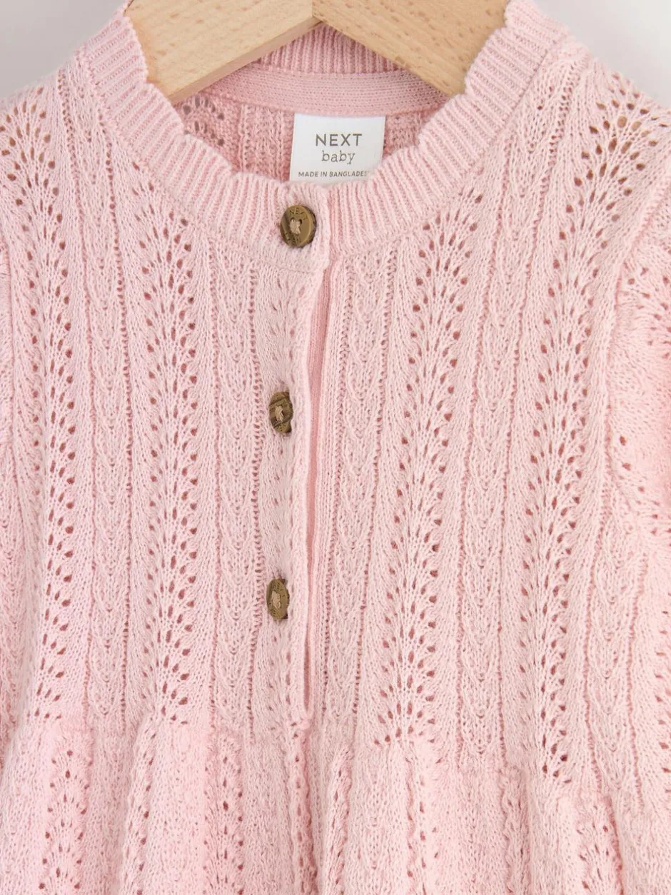 Next Knitted Baby Dress (0mths-2yrs) Pink Online