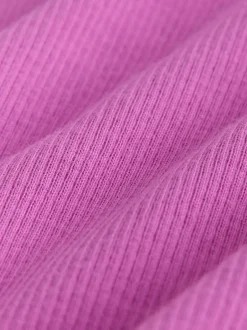 Next Long Sleeve Ribbed Frill Top (3mths-7yrs) Pink Discount