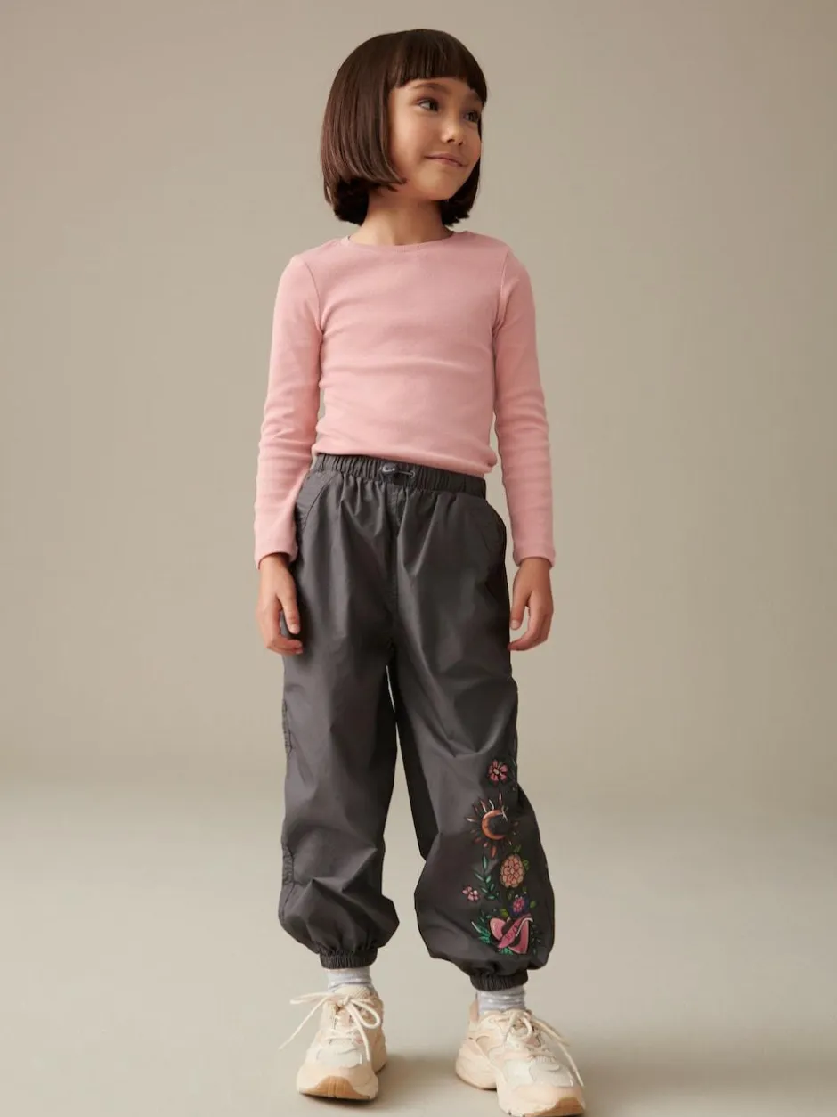 Next Pink Long Sleeve Ribbed Top (3-16yrs)