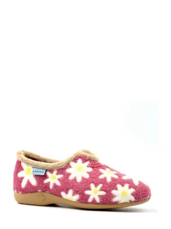 Lunar Ladies Flower Pattern Slippers Pink Best