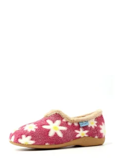 Lunar Ladies Flower Pattern Slippers Pink Best