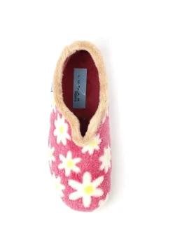 Lunar Ladies Flower Pattern Slippers Pink Best