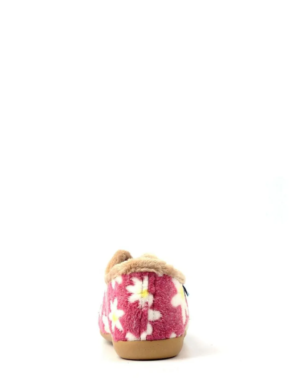 Lunar Ladies Flower Pattern Slippers Pink Best