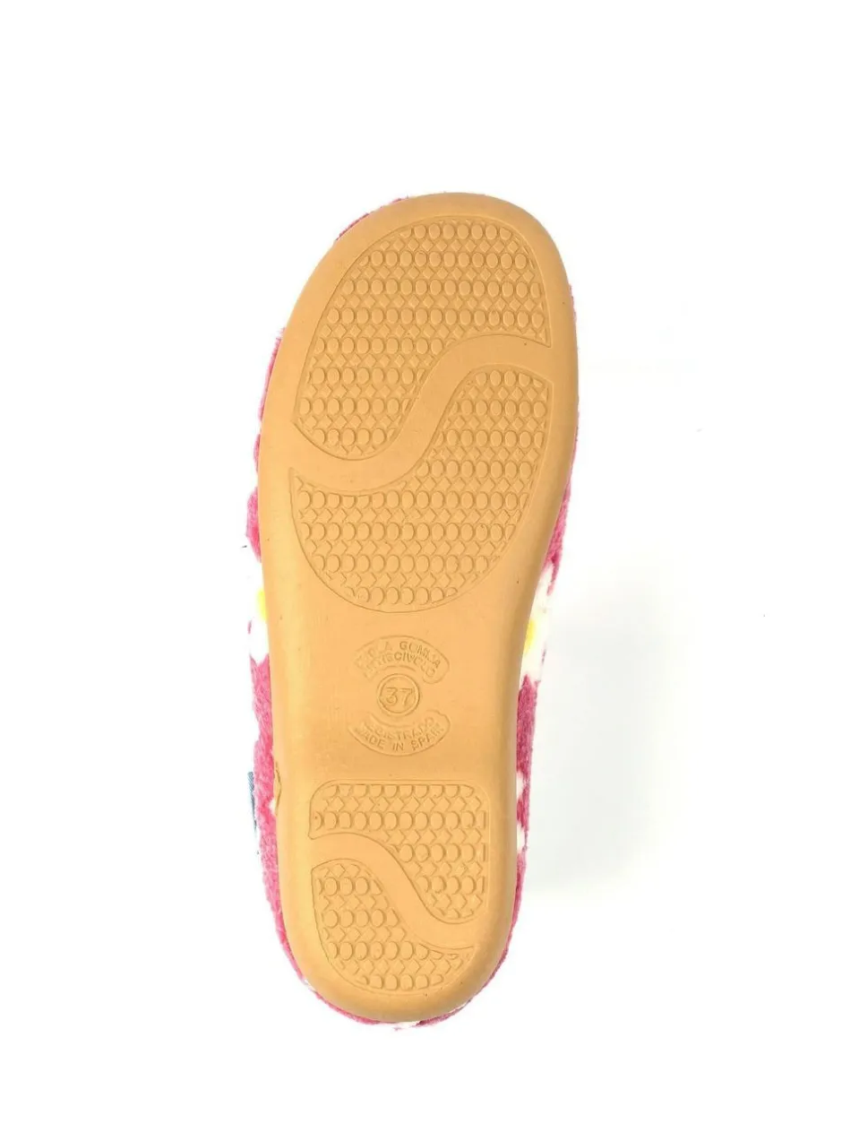 Lunar Ladies Flower Pattern Slippers Pink Best