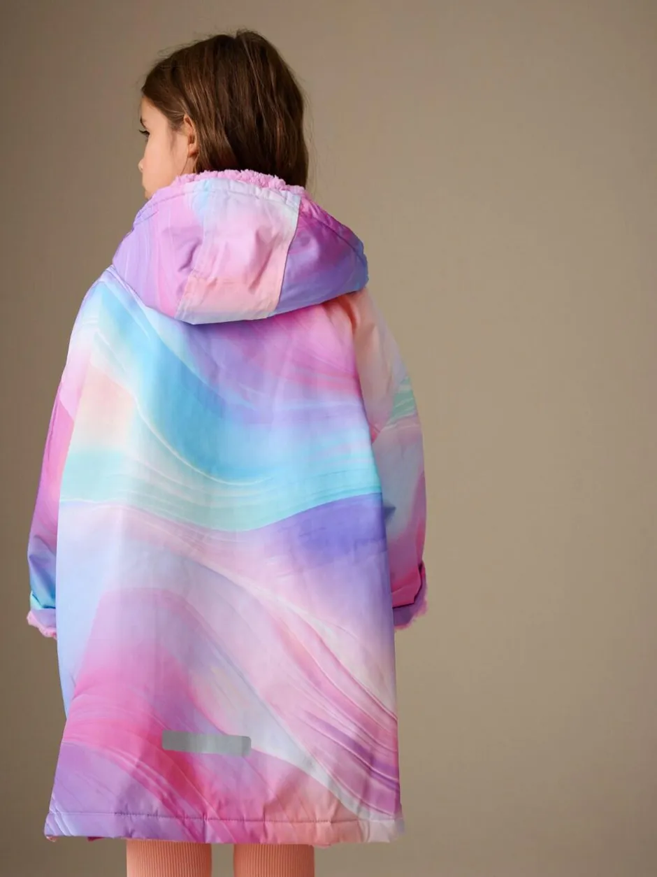 Next Waterproof Changing Robe (3-16yrs) Pink Marble