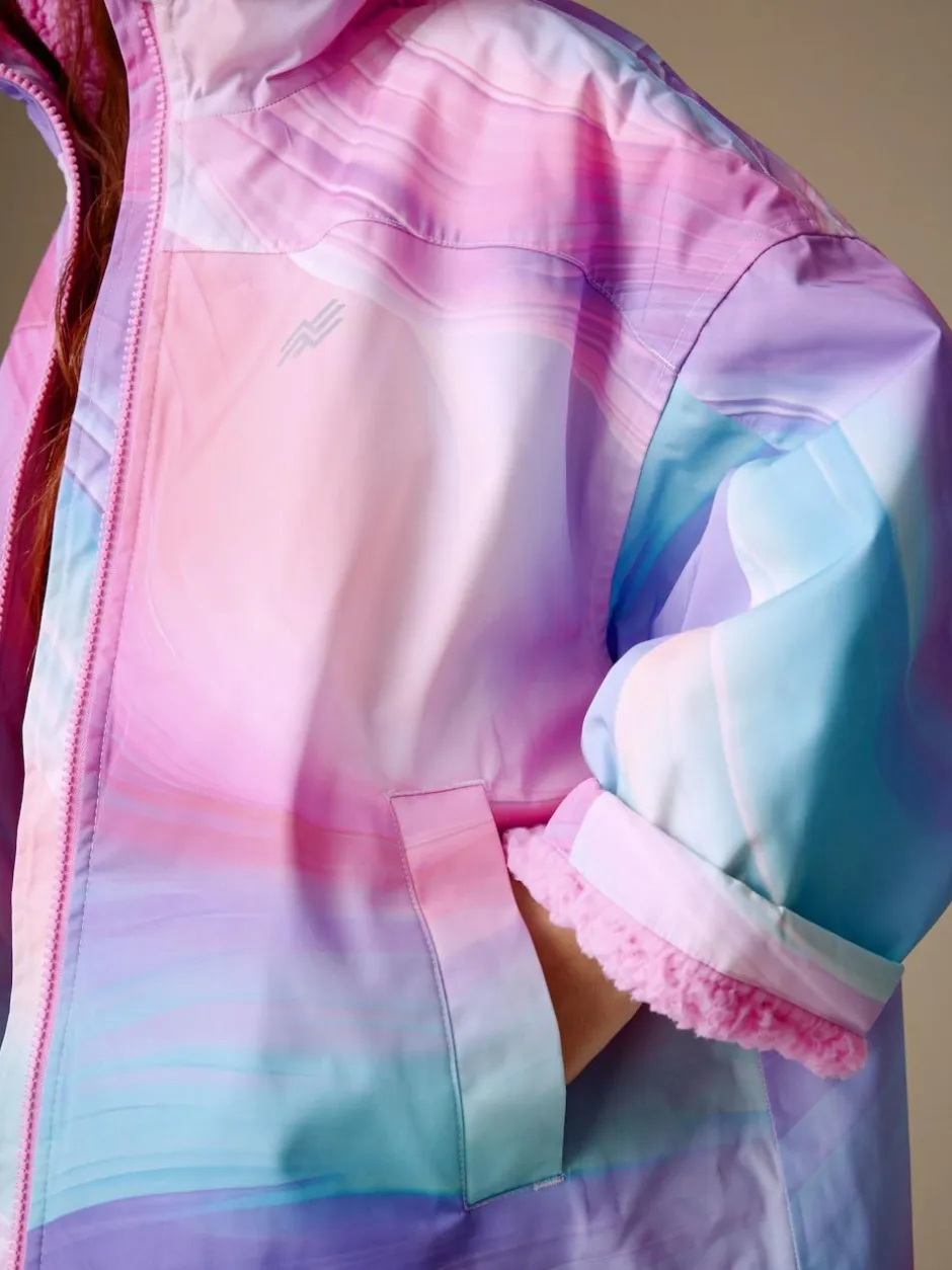 Next Waterproof Changing Robe (3-16yrs) Pink Marble