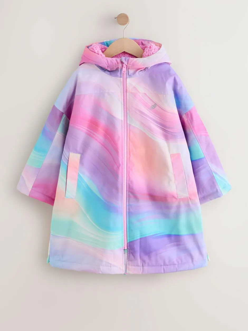 Next Waterproof Changing Robe (3-16yrs) Pink Marble
