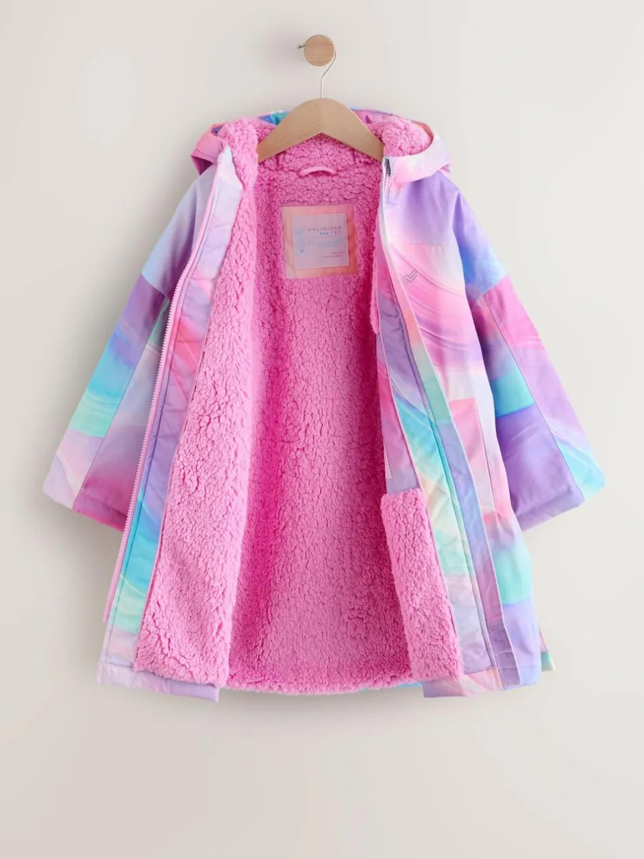 Next Waterproof Changing Robe (3-16yrs) Pink Marble