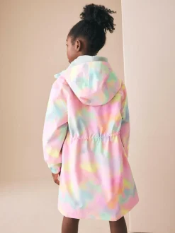 Next Pink Marble Waterproof Printed Cagoule (3-16yrs) Clearance