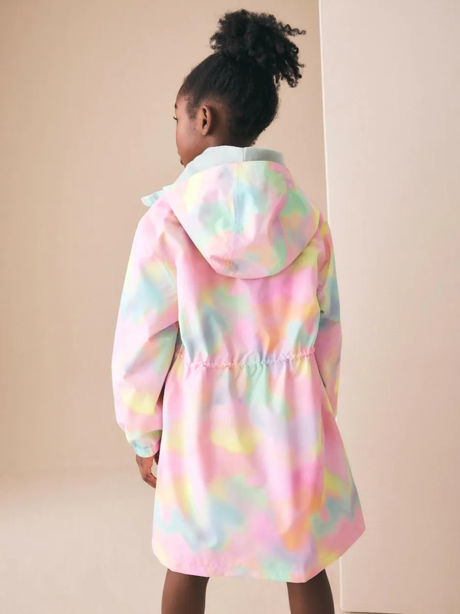 Next Pink Marble Waterproof Printed Cagoule (3-16yrs) Clearance