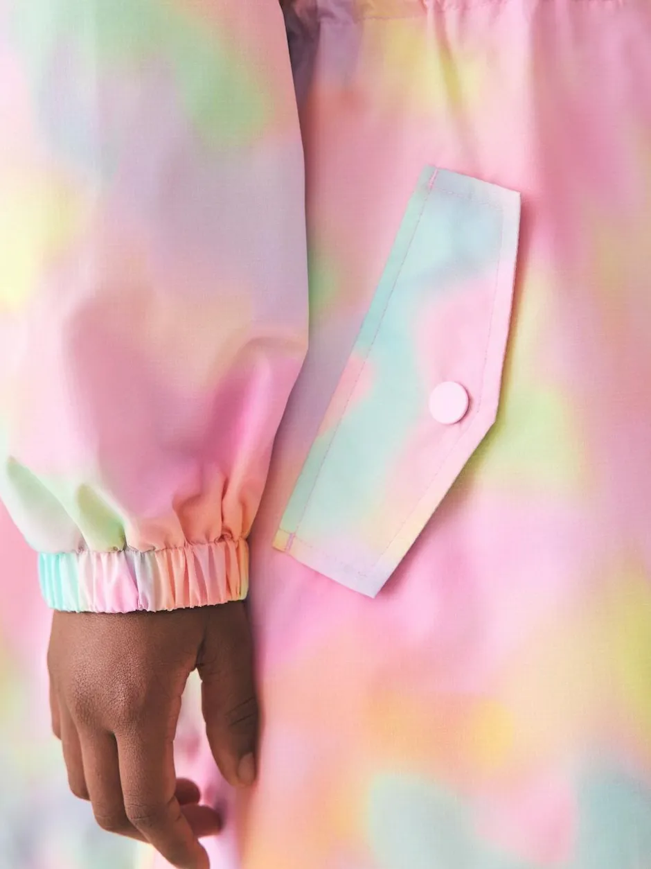 Next Pink Marble Waterproof Printed Cagoule (3-16yrs) Clearance