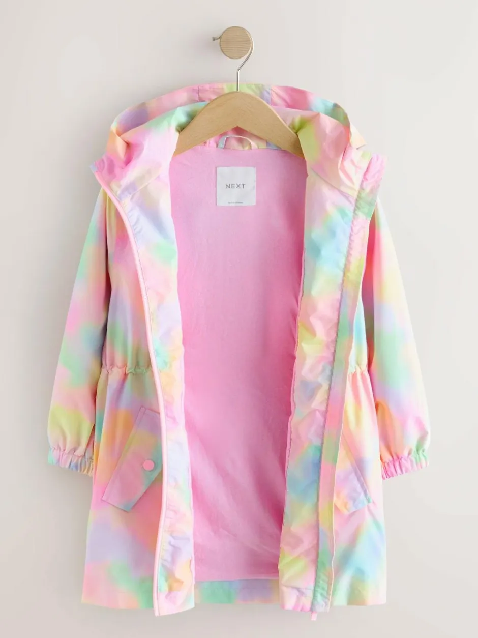Next Pink Marble Waterproof Printed Cagoule (3-16yrs) Clearance