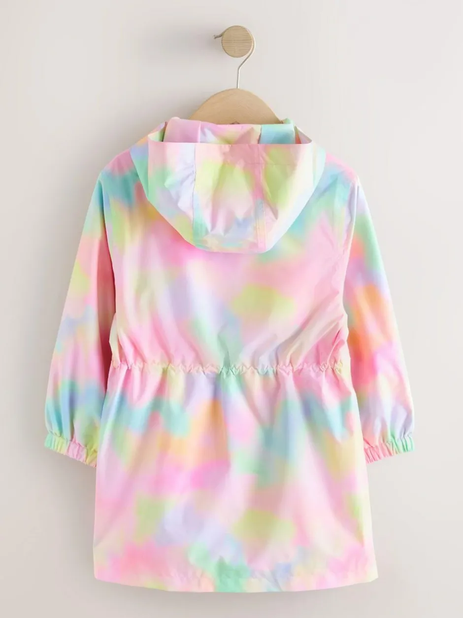 Next Pink Marble Waterproof Printed Cagoule (3-16yrs) Clearance