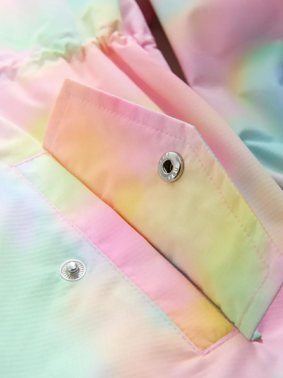 Next Pink Marble Waterproof Printed Cagoule (3-16yrs) Clearance