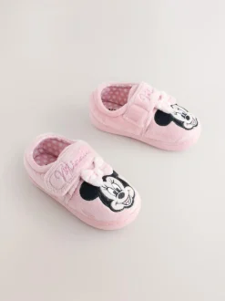 Next Pink Minnie Mouse Cupsole Slippers Hot