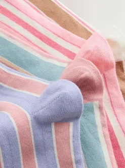 Next Pink Multi Stripe Ankle Socks 4 Pack Online