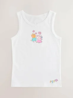 Next Pink Peppa Pig 3 Pack Classic Vests (1.5-8yrs) Outlet