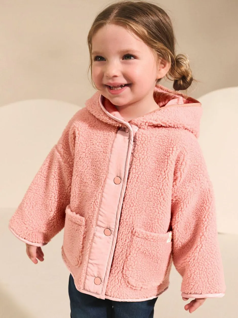 Next Popper Fleece (3mths-7yrs) Pink Hot
