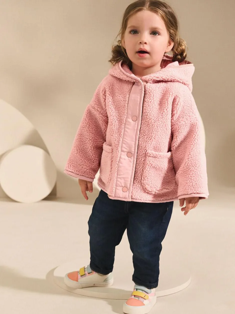 Next Popper Fleece (3mths-7yrs) Pink Hot