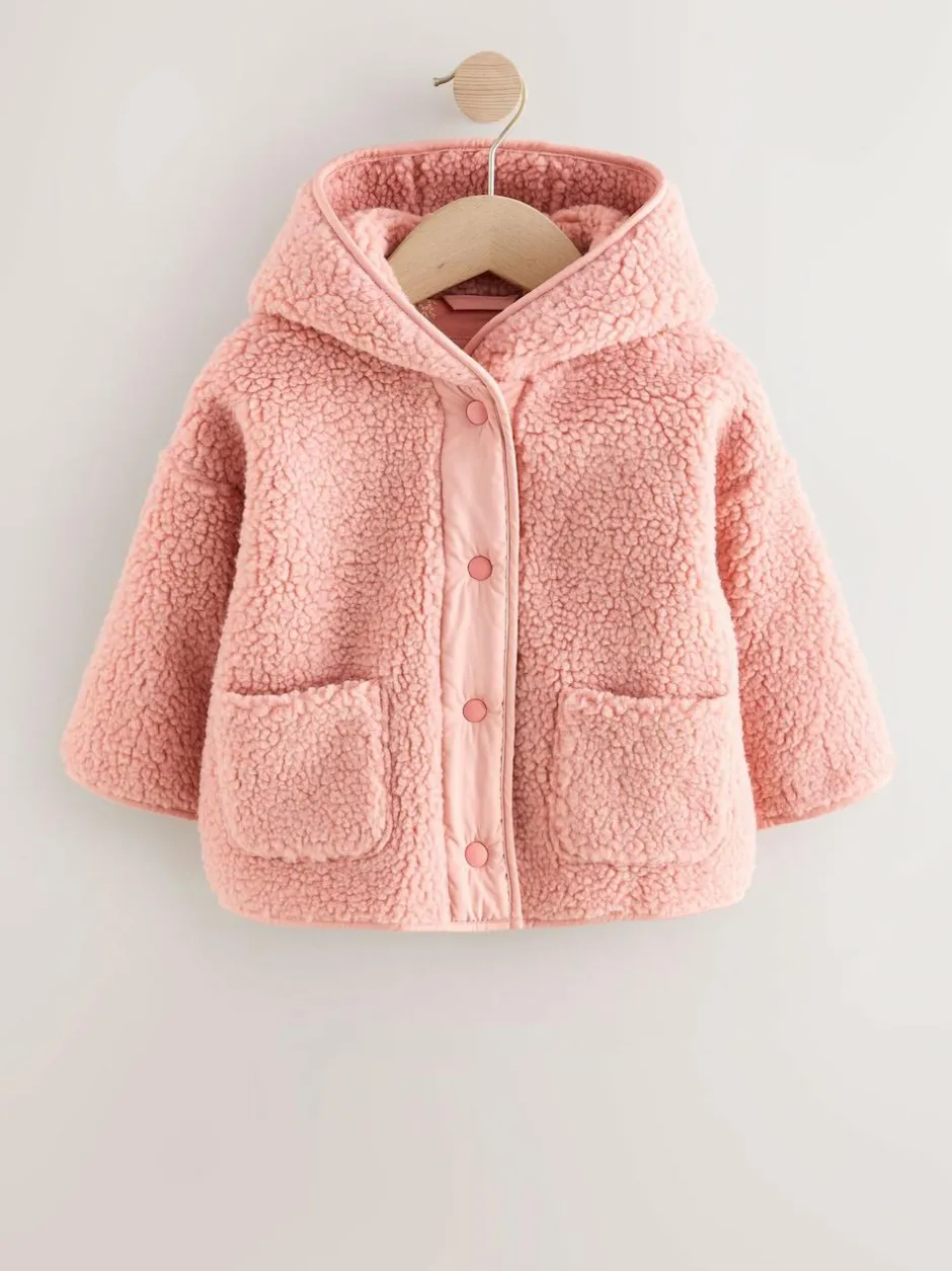 Next Popper Fleece (3mths-7yrs) Pink Hot