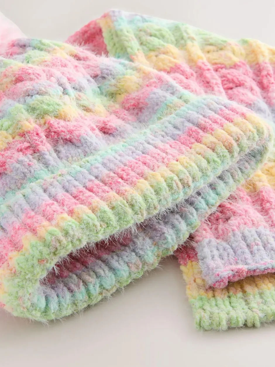 Next Beanie And Snood Set (1-13yrs) Pink Rainbow Discount