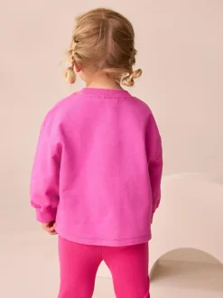 Next Pink Rainbow Cloud Character Long Sleeve T-Shirt (3mths-7yrs) New