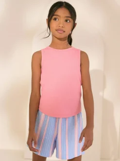 Next Rib Vest (3-16yrs) Pink Online