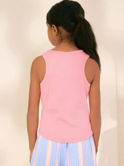 Next Rib Vest (3-16yrs) Pink Online